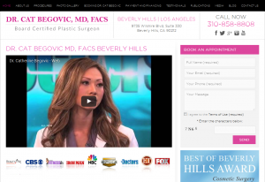 webpage mockup example with text and stock photos